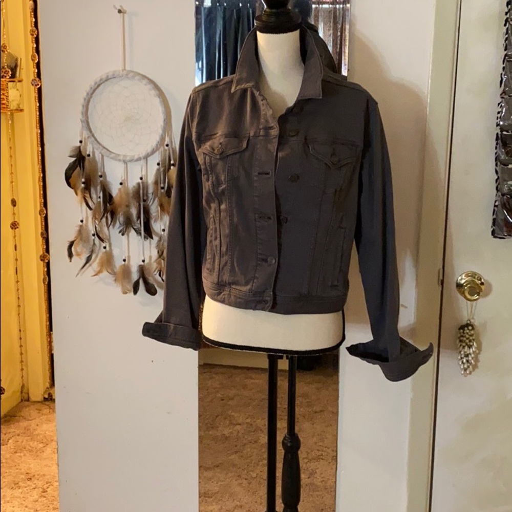 🌻🌻Lands end gray denim jacket